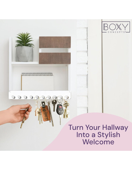 Organizador de Collares Boxy Concepts - 2 Piezas Montaje en Pared