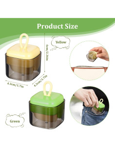 Rodillo Quitapelusas Reutilizable Josojoou 2 Pcs Verde 2