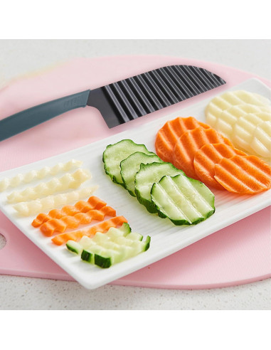 Cuchillo Cortador de Ondas Braxan de Acero Inoxidable 2 Piezas