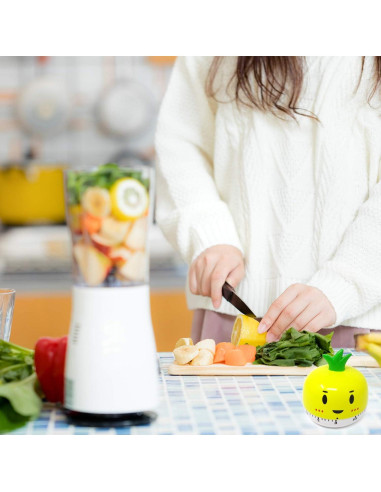 Temporizador Mecánico de Cocina Yueton 60 Minutos Amarillo