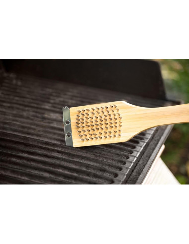 Cepillo y Raspador de Parrilla Outset QV40 Ecológico 36.8 cm