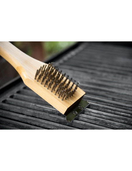 Cepillo y Raspador de Parrilla Outset QV40 Ecológico 36.8 cm