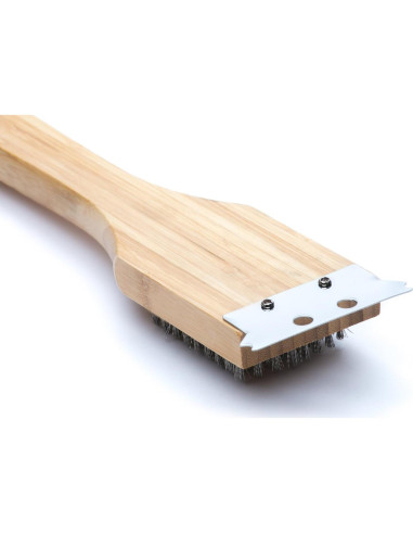 Cepillo y Raspador de Parrilla Outset QV40 Ecológico 36.8 cm