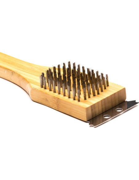 Cepillo y Raspador de Parrilla Outset QV40 Ecológico 36.8 cm