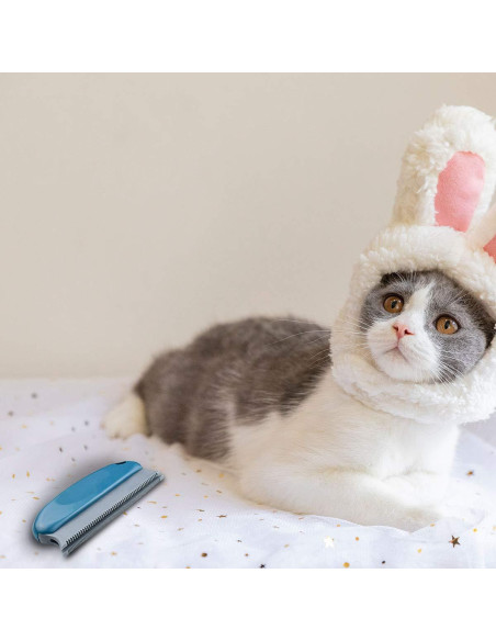 Cepillo Removedor de Pelo de Mascotas TTSAM Doble Serrado 15 cm