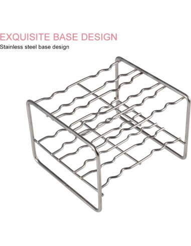 Moldes de Paletas de Acero Inoxidable HAOHIZE 6 Pcs con Soporte