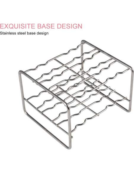 Moldes de Paletas de Acero Inoxidable HAOHIZE 6 Pcs con Soporte