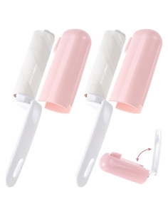Rodillo de Pelusa Portátil Joez Maravilloso 2 Pcs Rosa