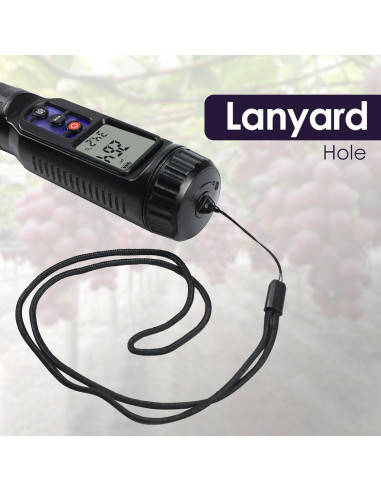 Medidor de pH Digital 3-en-1 Landtek para Alimentos y Suelo