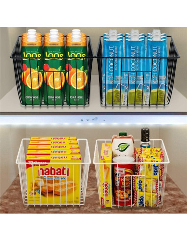 Cestas de Almacenamiento SANNO 2 Unidades Metal Negro 27.94x25.4x17.78cm