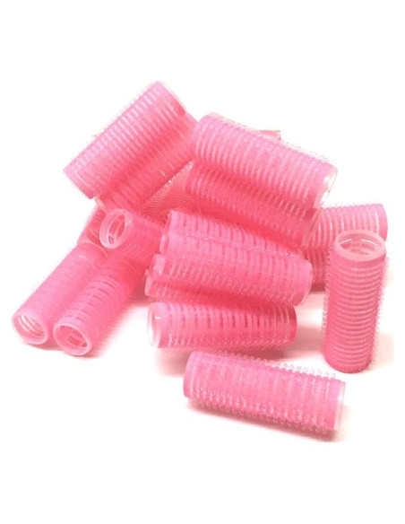 Juego de 24 Rulos de Pelo Pequeños Autoadhesivos Pro Salon 20mm