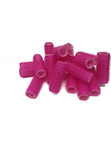 Juego de 24 Rulos de Pelo Pequeños Autoadhesivos Pro Salon 20mm