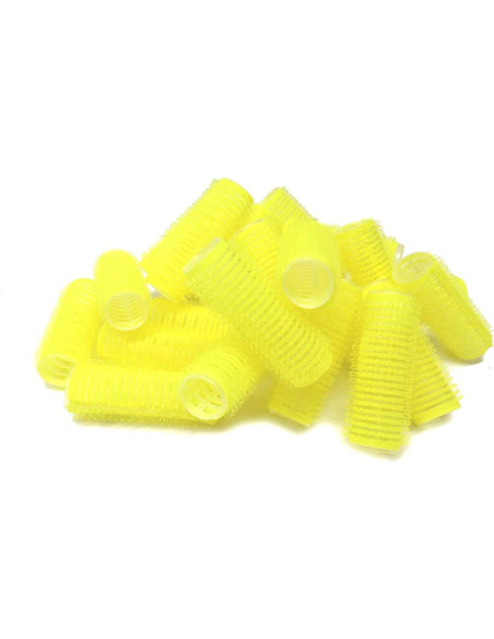 Juego de 24 Rulos de Pelo Pequeños Autoadhesivos Pro Salon 20mm