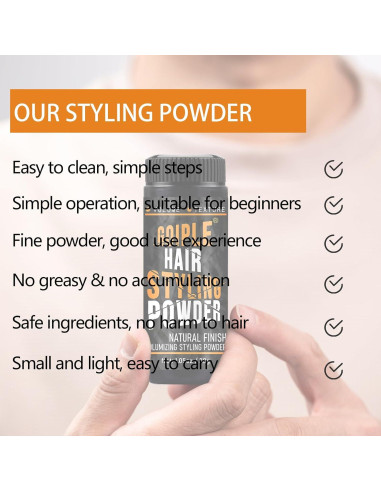 Polvo Voluminizador para Peinar Goiple 29.57g - Textura Natural