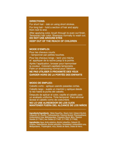 Cubrir Cabello Gris Brocha en Varita Fisk - Marrón Medio