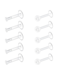 Pendientes Transparentes Mayhoop 10 Piezas 6mm 8mm 10mm 12mm