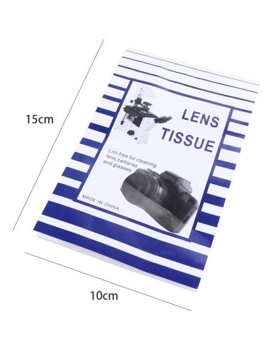 Papel de Limpieza de Lentes Vctitil 500 Piezas 10x15cm