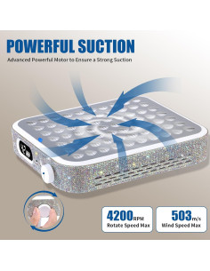 Aspirador de Uñas Recargable Aruiefxe con Filtro Reutilizable 2