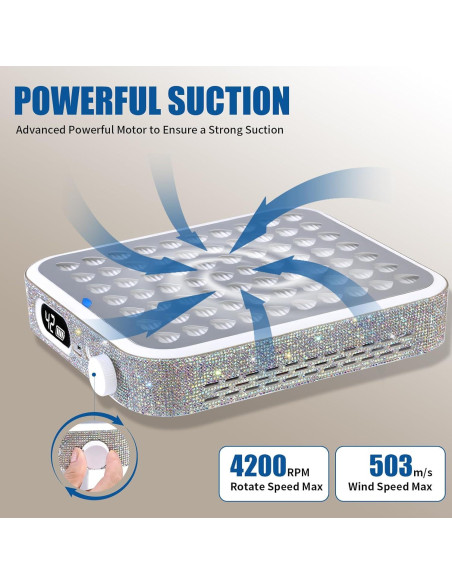 Aspirador de Uñas Recargable Aruiefxe con Filtro Reutilizable