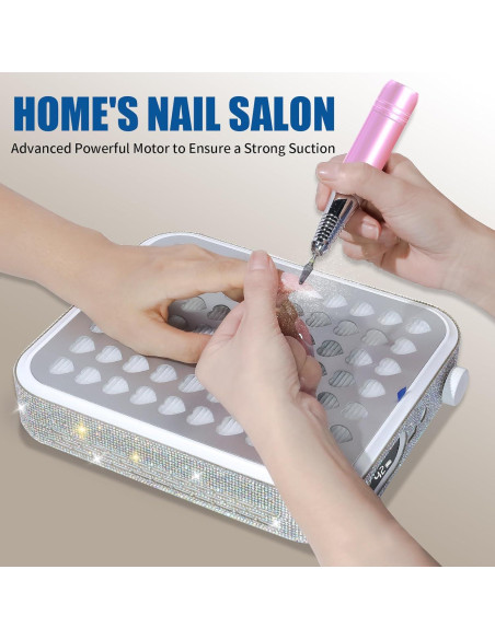 Aspirador de Uñas Recargable Aruiefxe con Filtro Reutilizable