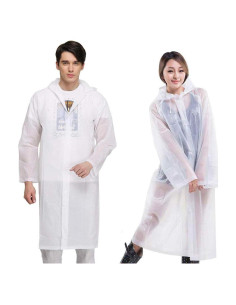 Ponchos de Lluvia Reutilizables Nyicey - 2 Paquetes Impermeables