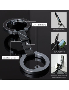 Soporte Magnético Doble para Teléfono Amlanpin Ajustable 2