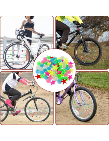 72 Perlas de Radio de Bicicleta KALIONE Colores Mixtos