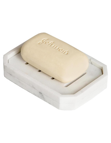 Plato de Jabón Drenable GalDal Textura Mármol 12.7x9 cm