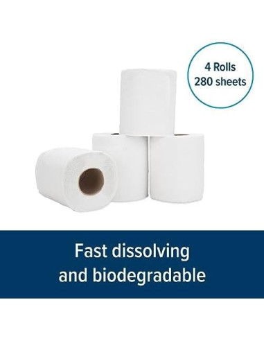 Papel Higiénico Camco 40276 para RV y Marinos - 4 Rollos