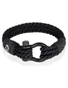 Pulsera de Paracord Mover Negra 18.3 cm - Hecha a Mano