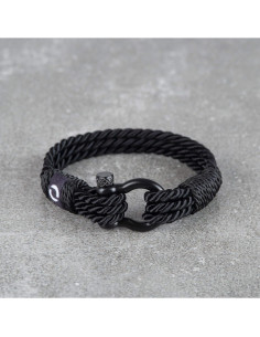 Pulsera de Paracord Mover Negra 18.3 cm - Hecha a Mano 2