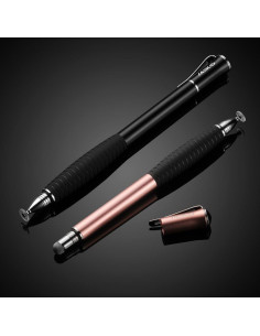 Estilógrafo MEKO 2 en 1 para Pantallas Táctiles - Negro/Oro Rosa 2