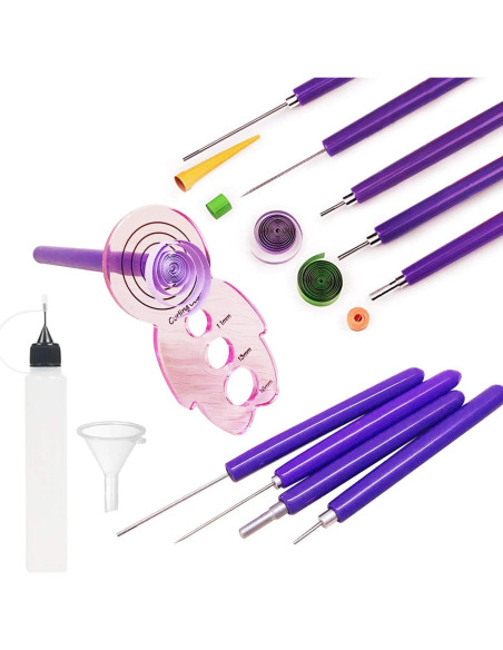 Woohome Kit de Quilling 1040 Tiras de Papel y Herramientas