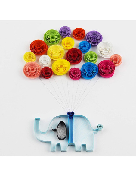 Woohome Kit de Quilling 1040 Tiras de Papel y Herramientas