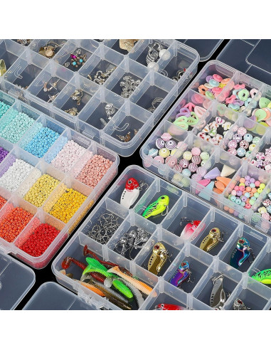 Caja organizadora de plástico CGCG 18 compartimentos ajustables