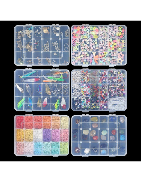 Caja organizadora de plástico CGCG 18 compartimentos ajustables