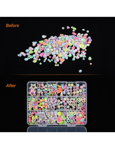 Caja organizadora de plástico CGCG 18 compartimentos ajustables