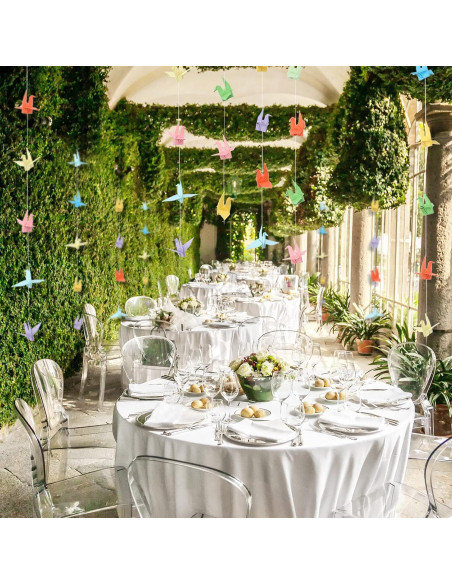 Guirnaldas de Grullas de Papel Whaline 5 Cuerdas 1.4m Arcoíris