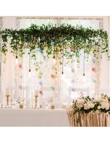 Guirnaldas de Grullas de Papel Whaline 5 Cuerdas 1.4m Arcoíris