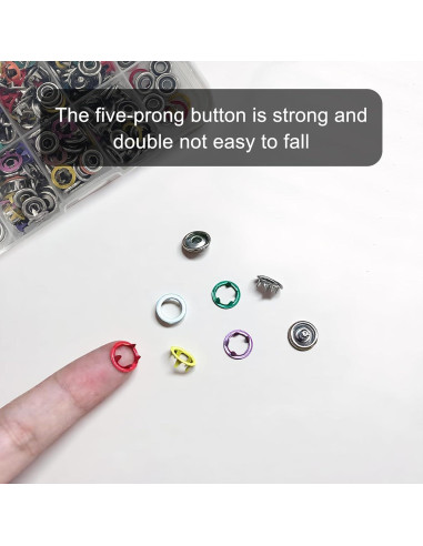 Kit de 150 Broches de Metal Mzario 9.5mm con Herramienta