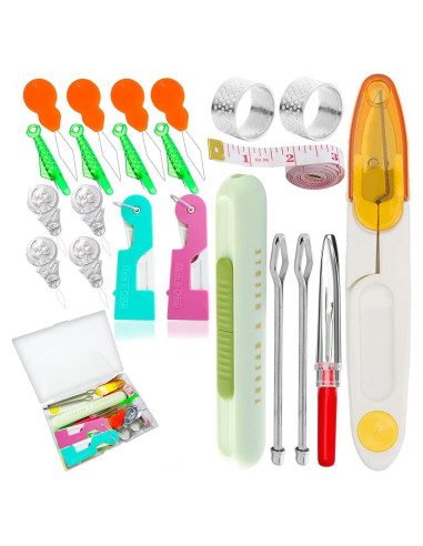 Kit de Enhebradores de Agujas 22 Piezas LINBLIF - Herramientas de Costura