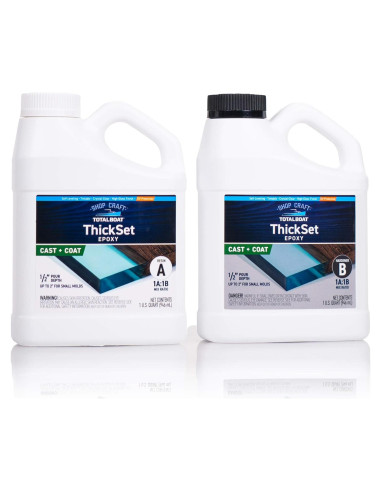 TotalBoat ThickSet Epóxido de Vertido Profundo 2L - Resina Cristalina