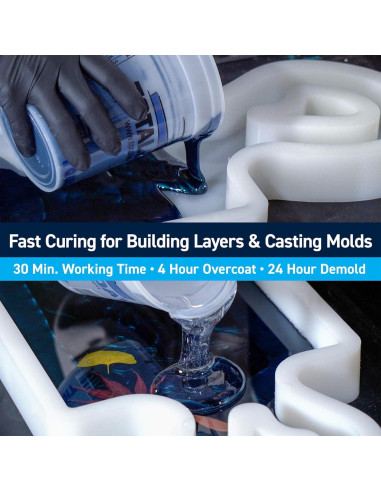 TotalBoat ThickSet Epóxido de Vertido Profundo 2L - Resina Cristalina