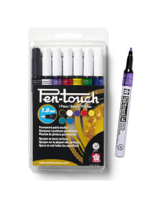 Marcadores de pintura permanente Sakura Pen-Touch 7 colores finos