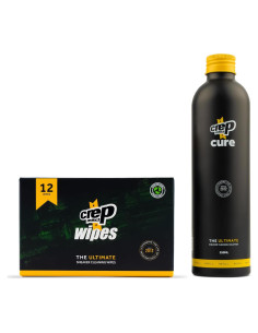 Toallitas de limpieza biodegradables Crep Protect y limpiador Cure