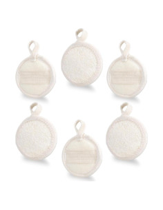 Set de 6 Esponjas Faciales de Lufa Natural 8cm HJZHII