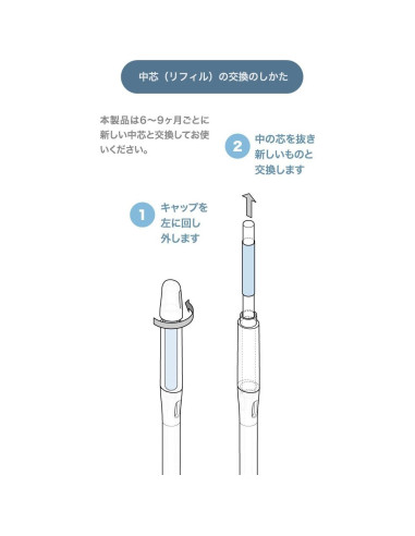 Sustee Aqua Meter - 2 Palos de Reemplazo Grande - Hecho en Japón
