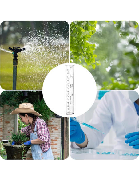 Giantree 6 Tubos de Reemplazo para Pluviómetro 13.6cm