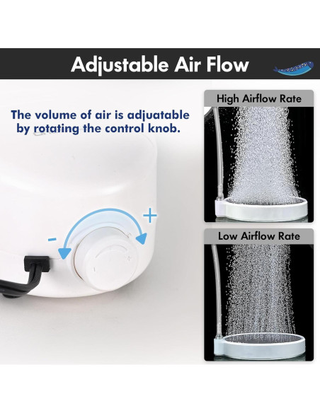 Bomba de Aire Silenciosa Orlushy OA-08-2AD para Acuarios 2271L