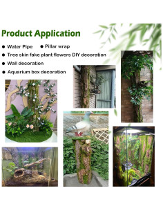 Fondo de Corcho para Terrario Reptiles Kathson 2 Piezas 40x30cm 2